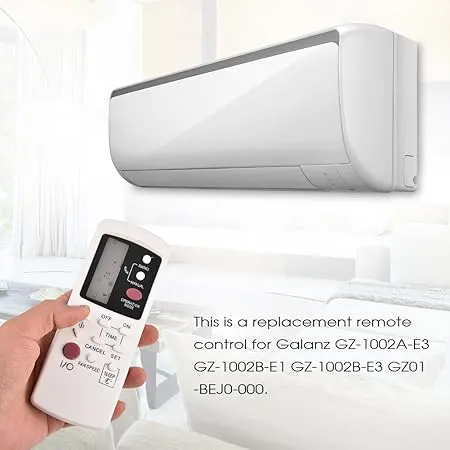 Crafft Air Conditioner Remote Control, Digital Display, White, GZ-1002B-E3