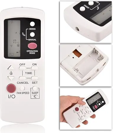 Crafft Air Conditioner Remote Control, Digital Display, White, GZ-1002B-E3