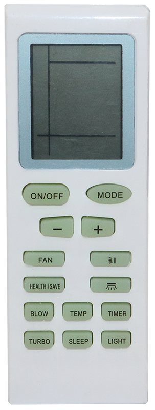 Fresh Smart Air Conditioner Remote Control, Digital Display, White