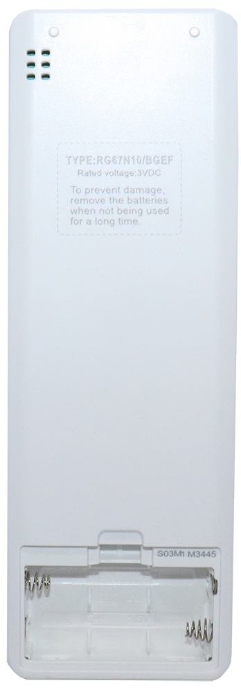 Carrier QDM Air Conditioner Remote Control, Digital Display, White