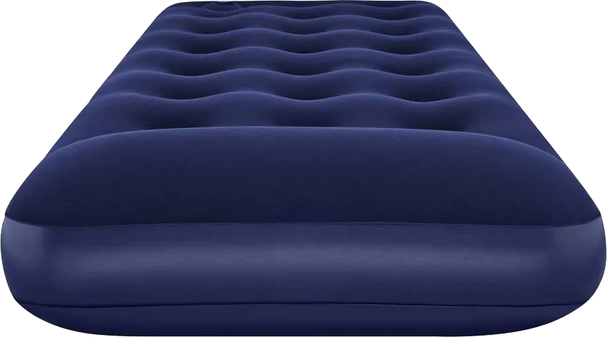Bestway Single Air Mattress with Built-in Foot Pump, Height 28 cm, Blue, 67223
