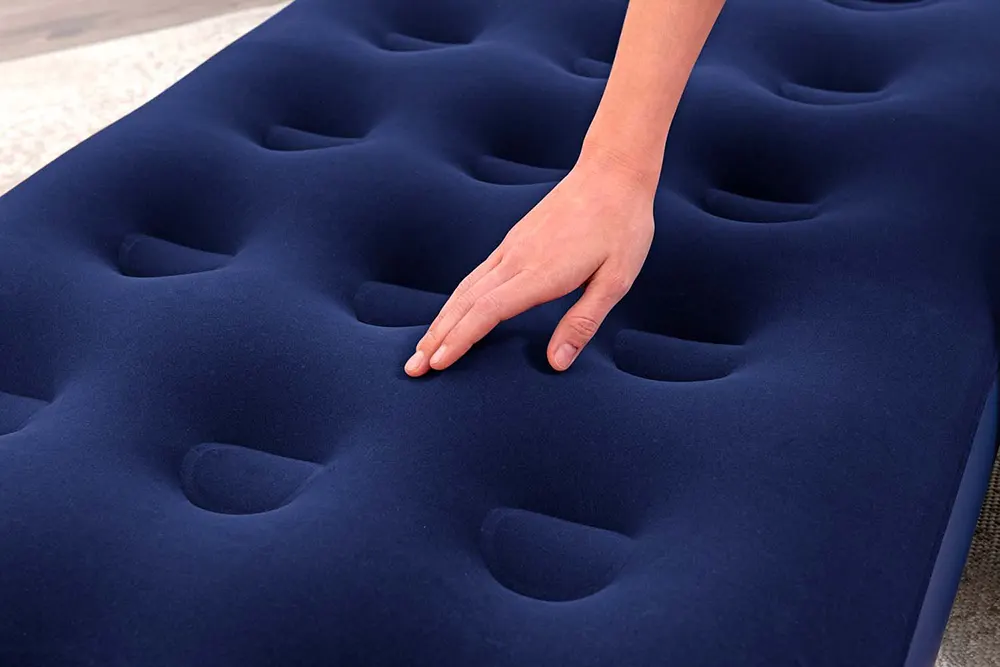 مرتبة نفخ هوائية فردية من بيست واي، مزودة بمنفاخ قدم مدمج، ارتفاع 28 سم، أزرق ،67223