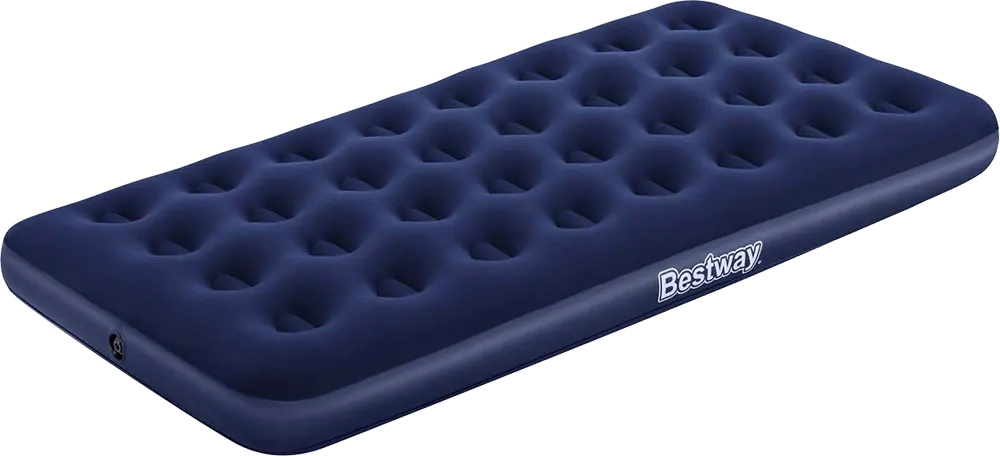 Bestway Single Air Mattress, Easy Open 2-Way, Height 22 cm, Blue, 67001