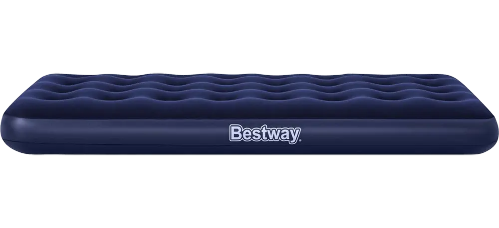Bestway Single Air Mattress, Easy Open 2-Way, Height 22 cm, Blue, 67001