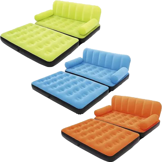 Bestway Inflatable Sofa with Backrest and Storage Bag, Multicolor, 67356