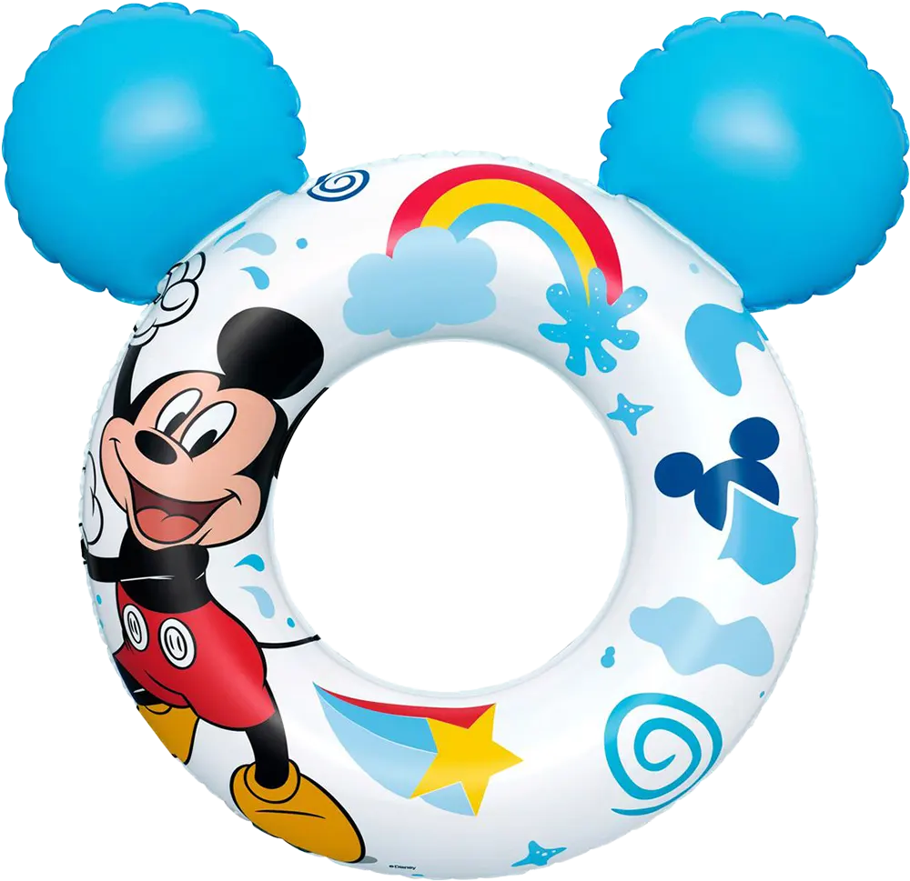 Bestway Disney Float, Round, 60 kg Capacity, Mickey Mouse, Blue, 9102K