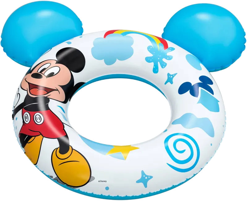 Bestway Disney Float, Round, 60 kg Capacity, Mickey Mouse, Blue, 9102K