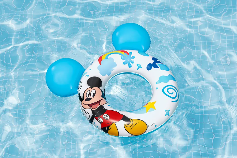 Bestway Disney Float, Round, 60 kg Capacity, Mickey Mouse, Blue, 9102K