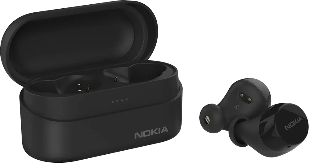 Nokia Power Wireless Earbuds, Bluetooth 5.0, 3000 mAh case battery capacity ,Black, BH-605