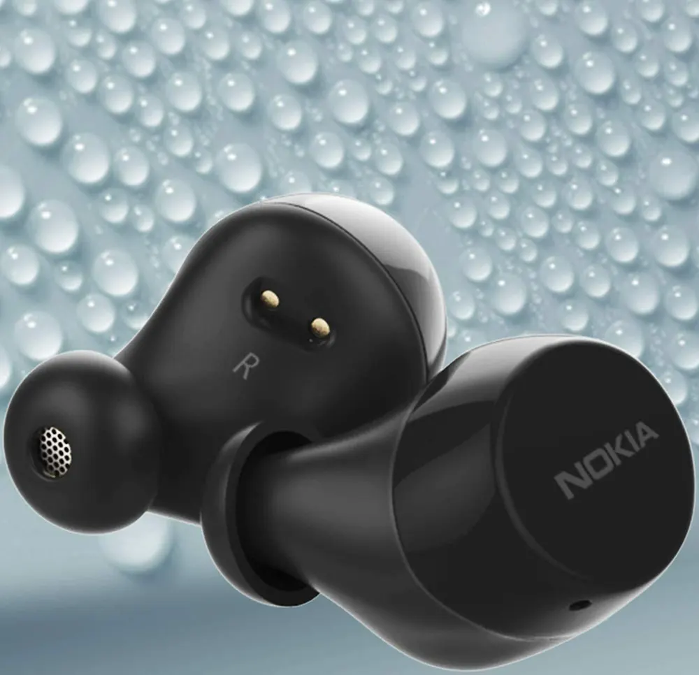 Nokia Power Wireless Earbuds, Bluetooth 5.0, 3000 mAh case battery capacity ,Black, BH-605