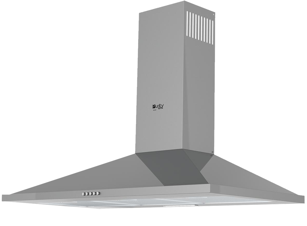 شفاط بلت ان بيورتى هرمي ، مقاس 90 سم ، 3 سرعات ، فلتر الومنيوم ، استانلس ستيل ، سيلفر ، ETO PRO PLUS