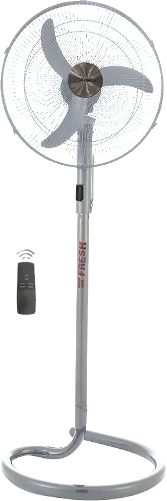 مروحة ستاند فريش الشبح ، 20 بوصة، ريموت كنترول، 9 سرعات، رمادي