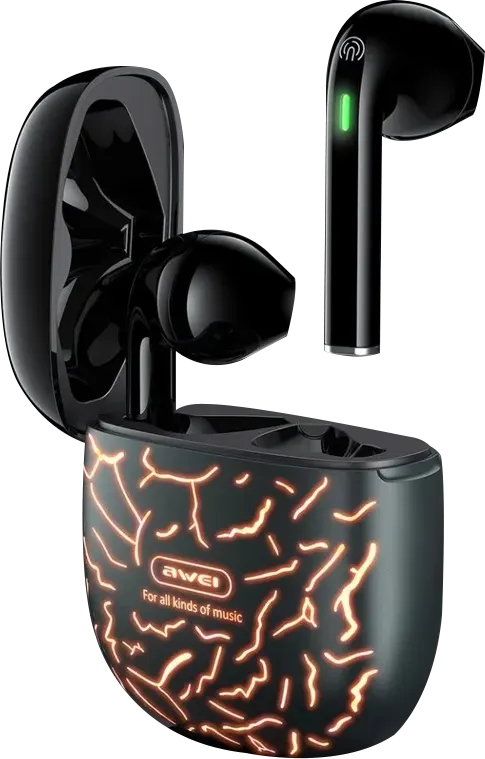 سماعات أذن ألعاب لاسلكية حقيقية اوي  T28 Pro بتقنية البلوتوث V5.1، بطارية 500 مللي أمبير-ساعة، لون أسو]*برتقالي