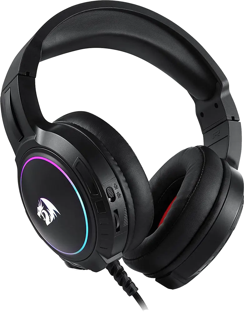 Redragon Mento Wired Gaming Headset , 3.5mm+ USB , Surround Microphone, Black, H270-RGB