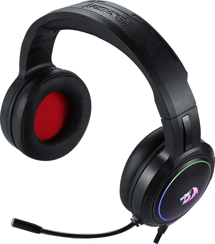 Redragon Mento Wired Gaming Headset , 3.5mm+ USB , Surround Microphone, Black, H270-RGB