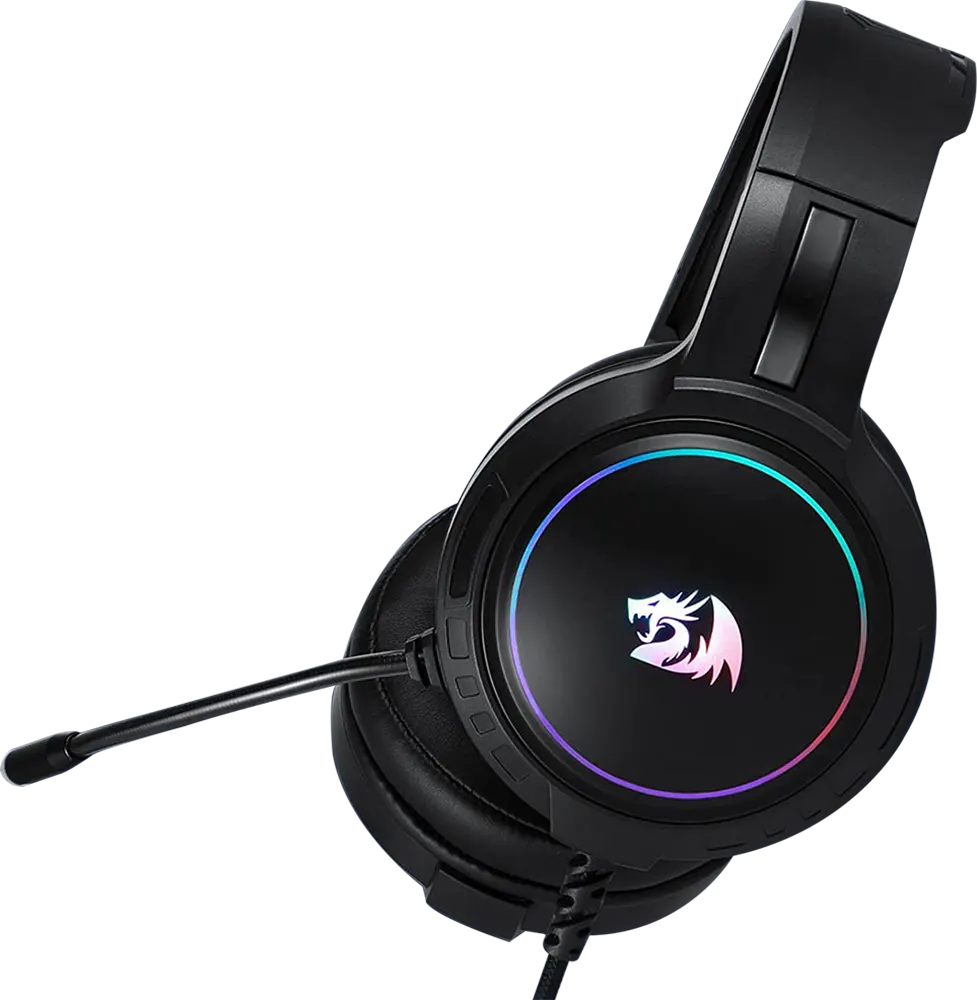 Redragon Mento Wired Gaming Headset , 3.5mm+ USB , Surround Microphone, Black, H270-RGB