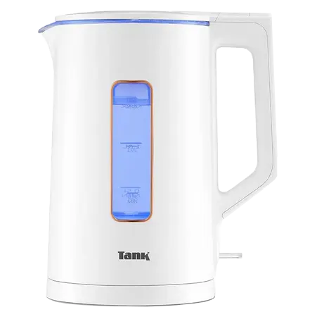 Tank Safe Touch Kettle, 1.5L, 1500W, Glass, Rose Gold Frame, DG-2338