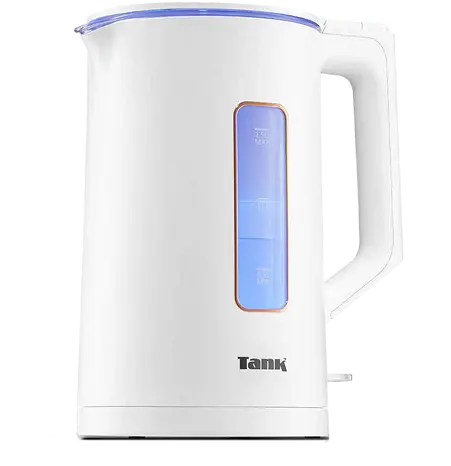 Tank Safe Touch Kettle, 1.5L, 1500W, Glass, Rose Gold Frame, DG-2338