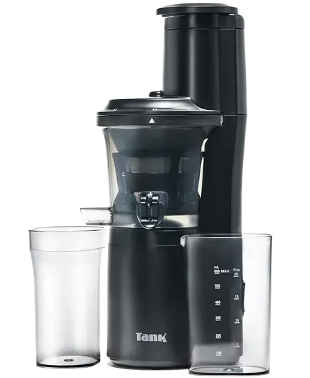 عصارة كهربائية تانك سوبر، 300 وات، وعاء 600 مللي، مصفاة ستانلس، دوران عكسي، اسود، JE6009AB-GS