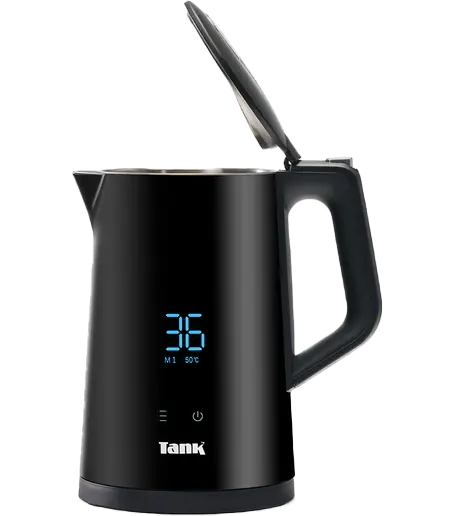Tank Safe Touch Smart Kettle, 1.7L, 1850W, Digital Display, Touch Control, Black, Y6261SE