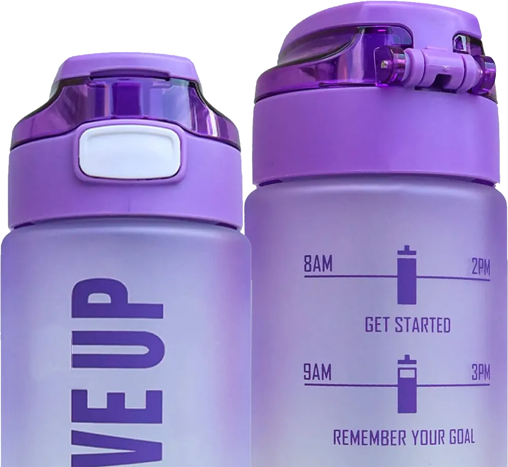 Plastic Sports Bottle, 1 Liter, Leak-Proof, Multi-Color, Model 4273