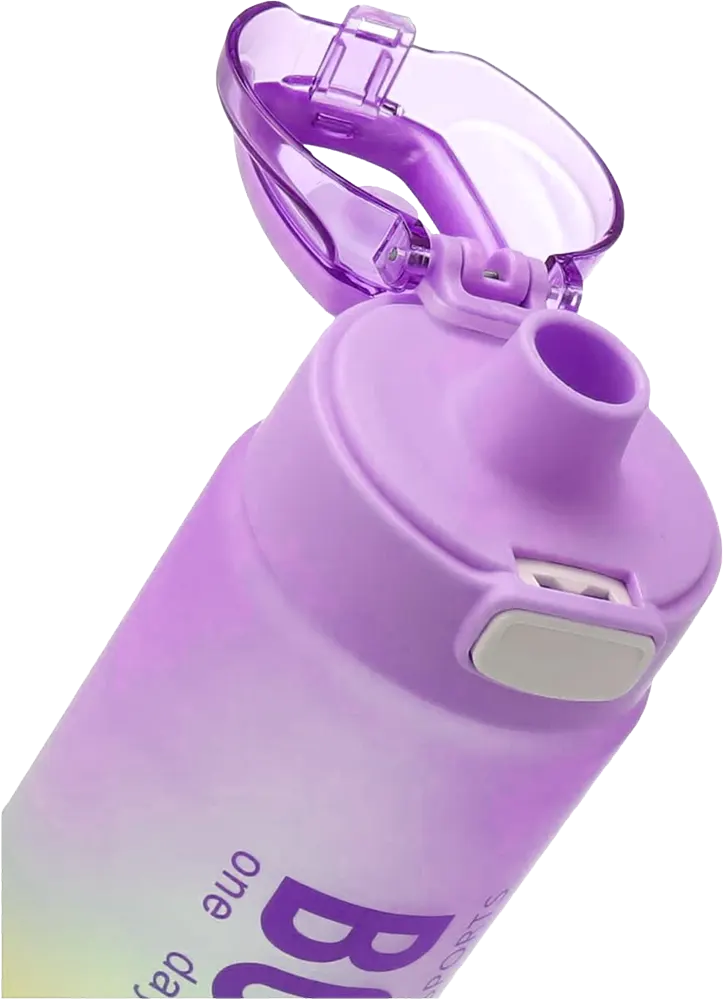 Plastic Sports Bottle, 1 Liter, Leak-Proof, Multi-Color, Model 4273