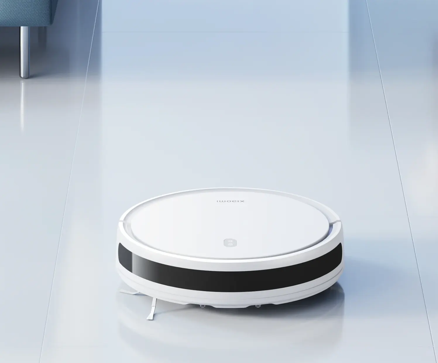 مكنسة ذكية شاومي E10 روبوت بدون كيس، 35 وات، استخدام جاف ورطب، قابلة للشحن، تحكم عن طريق التطبيق او الصوت، لون أبيض، موديل BHR6783EU
