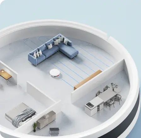 مكنسة ذكية شاومي E10 روبوت بدون كيس، 35 وات، استخدام جاف ورطب، قابلة للشحن، تحكم عن طريق التطبيق او الصوت، لون أبيض، موديل BHR6783EU