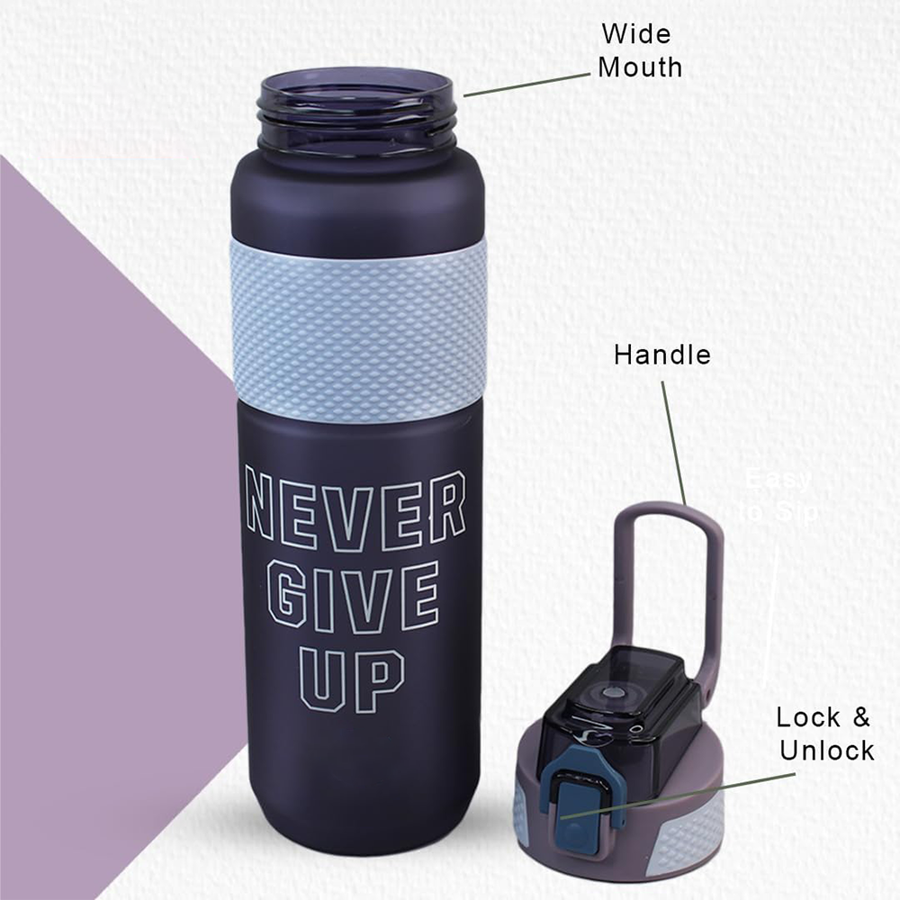 زجاجة مياه رياضية بلاستيك ، سعة 1 لتر ، متعددة الألوان ، 4238-425