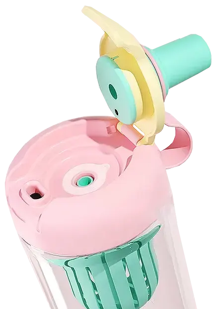 زمزميه بلاستك متعدده الاستخدام 500 مللي، للمشروبات الساخنة والباردة ، 4287