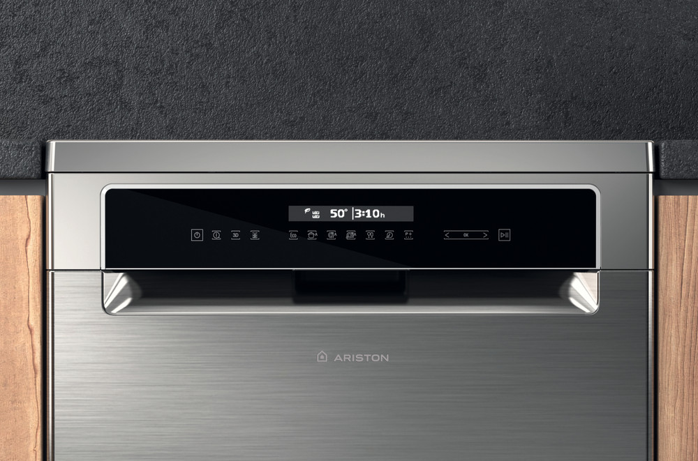 غسالة أطباق اريستون ، 60 سم ، 15 فرد ، 10 برامج ، شاشة ديجيتال ، انفرتر ، أنوكس ، LFP5P31WLTX