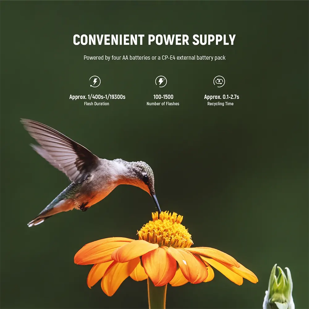 فلاش ماكرو رينج من نيوير، 76 وات، 5600K، إضاءة ليد ،GN15 ، ملائم لكاميرات كانون، RF1C