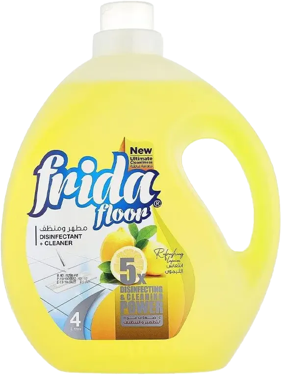 فريدا فلور مطهر ومنظف ارضيات، انتعاش الليمون، 4 لتر