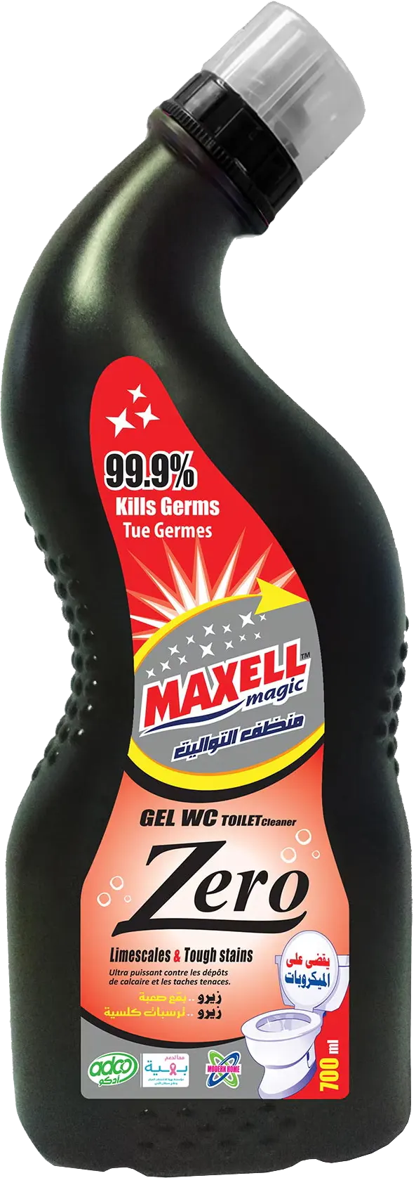 Maxell Magic Zero Toilet Cleaner and Disinfectant, 500 ml
