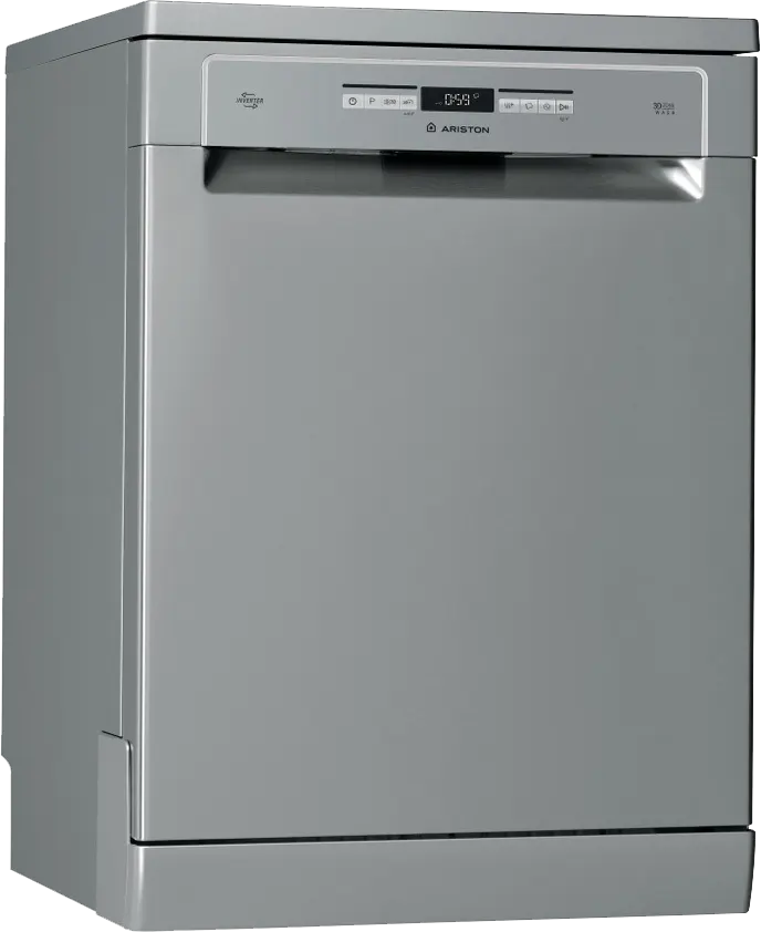 غسالة أطباق اريستون، 60 سم ، 15 فرد، 9 برامج، شاشة ديجيتال، انفرتر، فضي، LFO3P31WLX