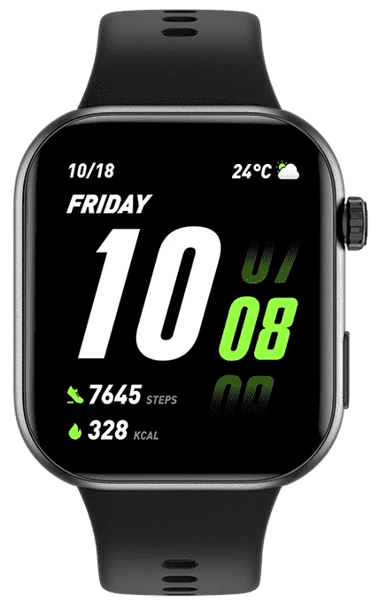 ساعة سمارت هونر تشويس 2I ، شاشة AMOLED مقاس 1.85 بوصة ، بطارية 330 مللي ، مقاومة للماء ، أسود ، KCH-WB01