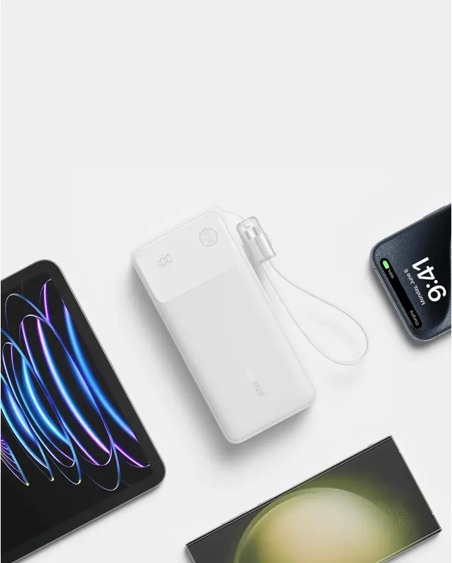 Anker Power Bank 20000mAh, 30W, White, A1384H21