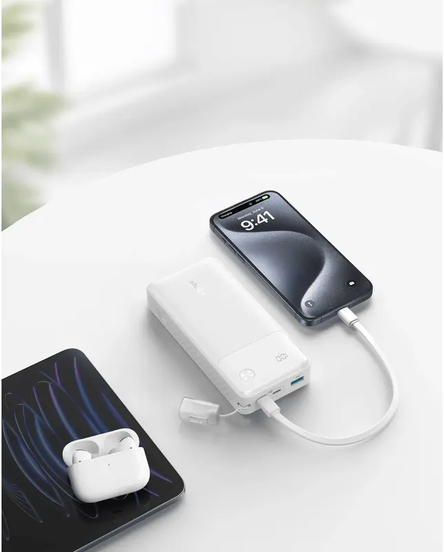 Anker Power Bank 20000mAh, 30W, White, A1384H21