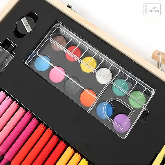 Madden 220 Piece Drawing Tool Set, Wooden Case