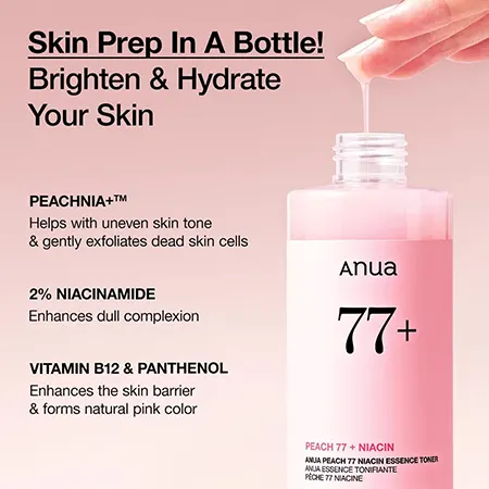 Anua Peach 77+ Niacin Toner, 250Ml