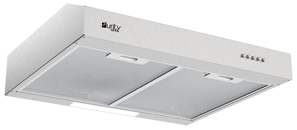 شفاط بلت ان بيورتي مسطح ، مقاس 60 سم ، 3 سرعات ، فلتر الومنيوم ، أضائة ليد ، استانلس ستيل ، سيلفر ، PTSLIM 60 CM