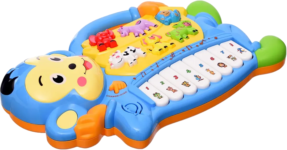 Monkey Piano for Kids, with Animal Sounds, Multi-Color, 855-18A