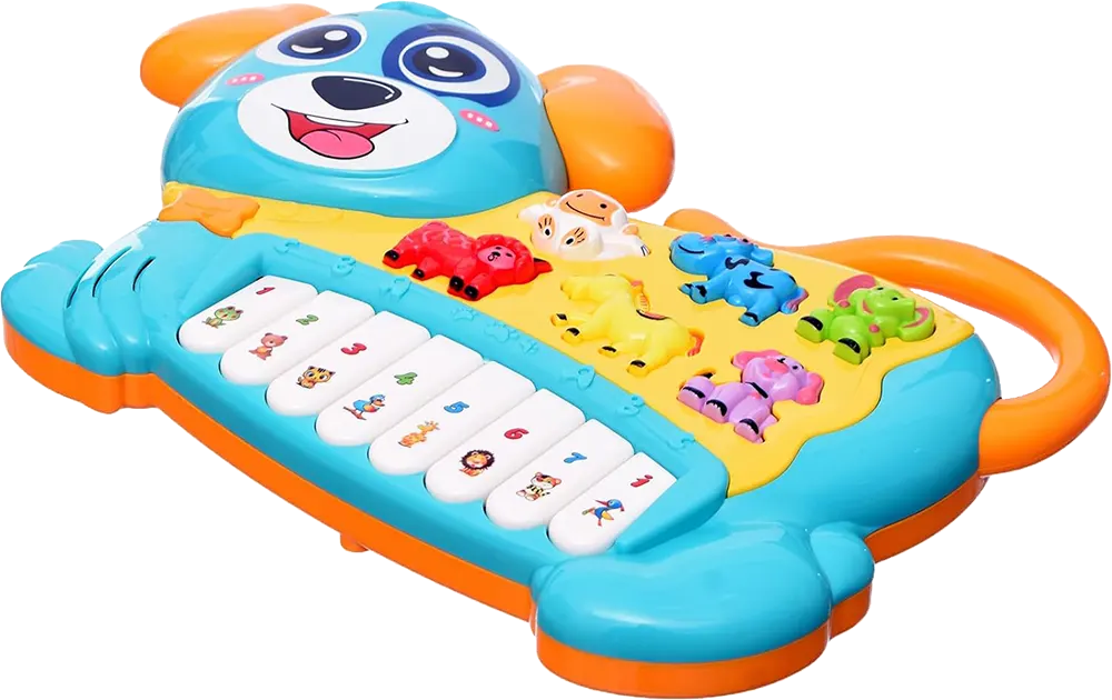 Dog Piano for Kids, with Animal Sounds, Multi-Color, 855-18A