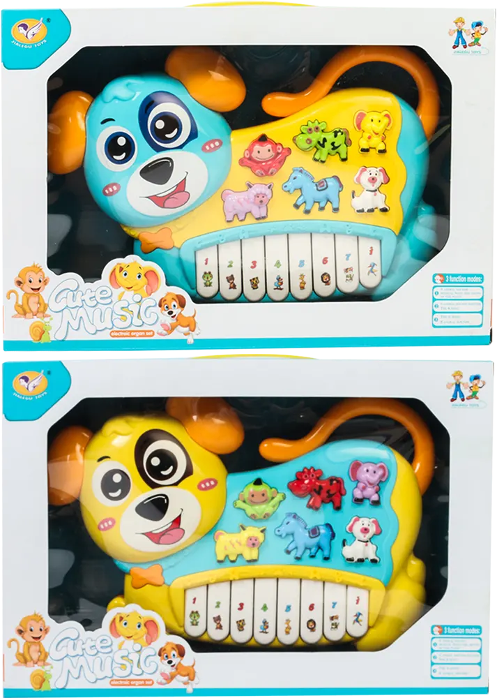 Dog Piano for Kids, with Animal Sounds, Multi-Color, 855-18A