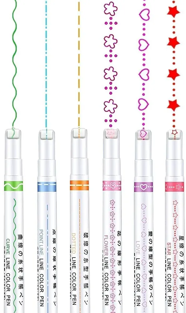 Madden Highlighter Pen Set, 6 Assorted Shapes, Assorted Colors, 7008-6