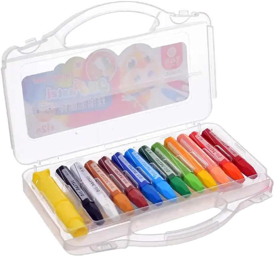 Ling Dong Bird Crayon Box 12 Colors, Assorted Colors, Model LD-6001-12