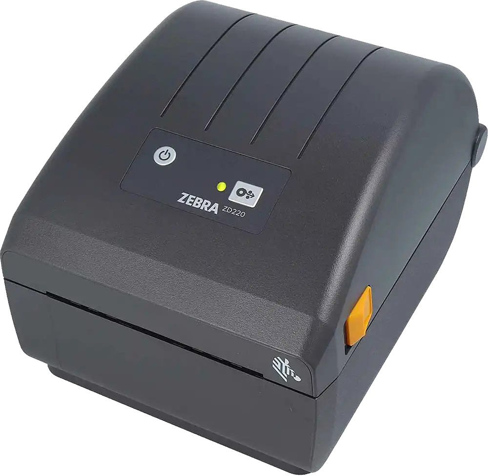Zebra Thermal Barcode Printer, USB, Black, ZD220T