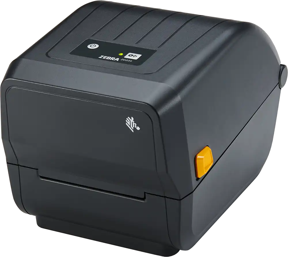 Zebra Thermal Barcode Printer, USB, Black, ZD220T