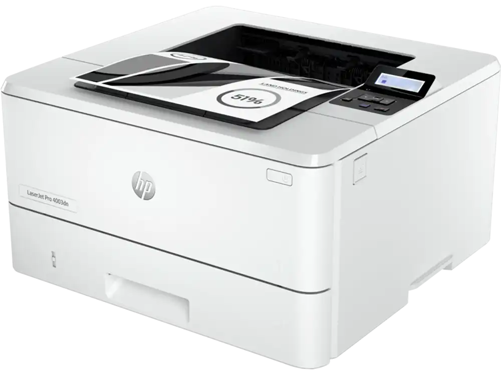 طابعة اتش بي ليزرجيت برو أحادية اللون، USB، إيثرنت، بيضاء، 4003DN