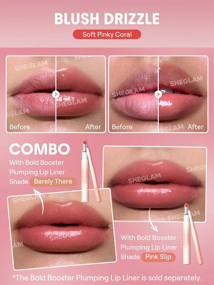 Sheglam Bold Booster Lip Plumper, Blush Drizzle